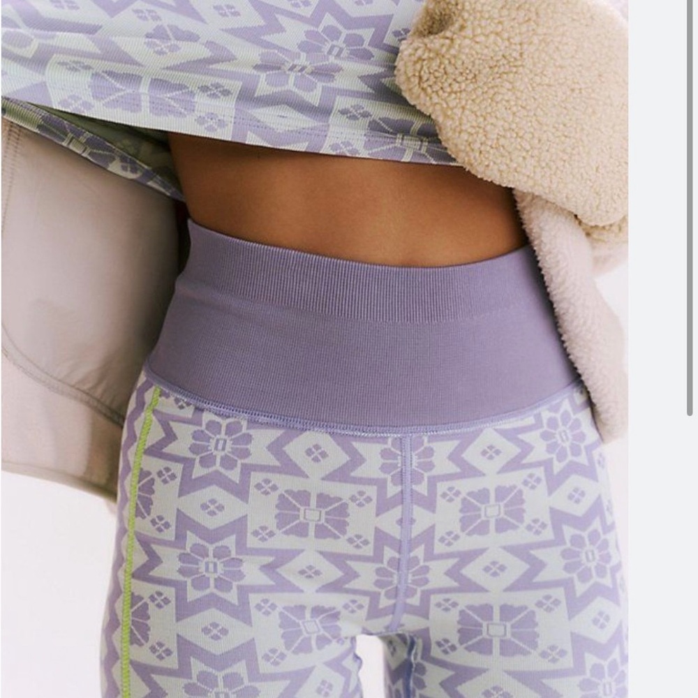 NWT Free People Movement Myoko Jacquard Base Legging - Picture 2 of 7